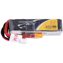 LiPo Аккумулятор Tattu 450mAh 11.1V 75C 3S1P для удлиненной H рамы (XT30)